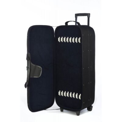 Trolley para 4 violines y 8 arcos Rapsody Quattro rectangular negro