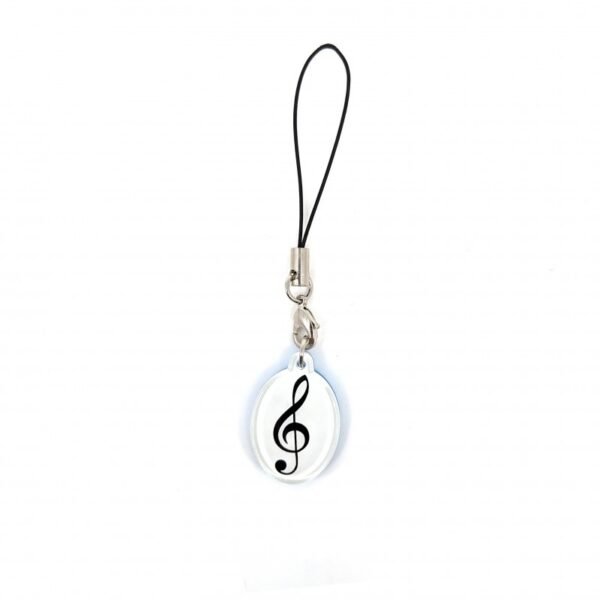 Colgante - llavero metacrilato clave de sol azul Blue Azul