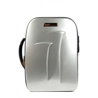 Estuche clarinete Si b. Bam Nuevo Trekking & espacio para atril TREK3027MS Brushed aluminum Aluminio cepillado