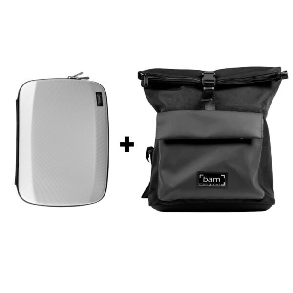 Estuche clarinete Bam Stage Hightech STAGE3027IN + Mochilla Bam Bamtech BTECH9003N Gray Gris