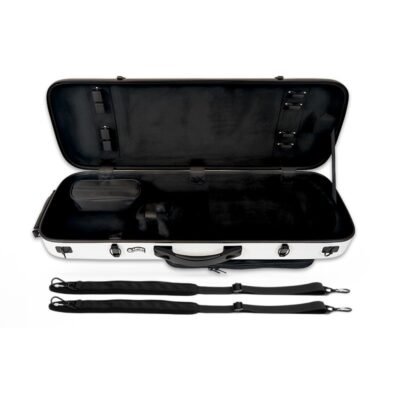 Estuche viola Artist Dynamic policarbonato rectangular con bolsa partituras White Blanco