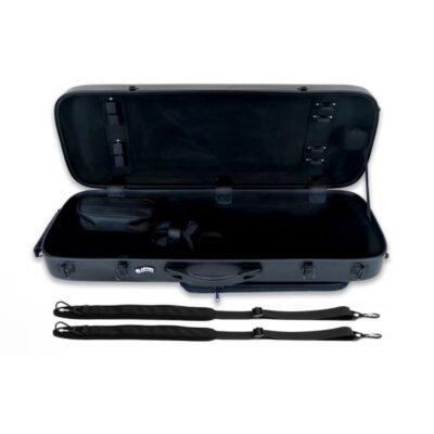 Estuche viola Artist Dynamic policarbonato rectangular con bolsa partituras Black Negro