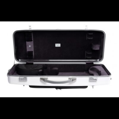 Estuche de viola Bam Ice Suprême Hightech rectangular SUP5301XLW White/black Blanco/Negro