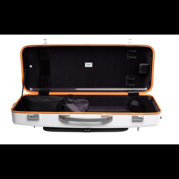 Estuche de viola Bam Ice Suprême Hightech rectangular SUP5301XLW White/orange Blanco/Naranja