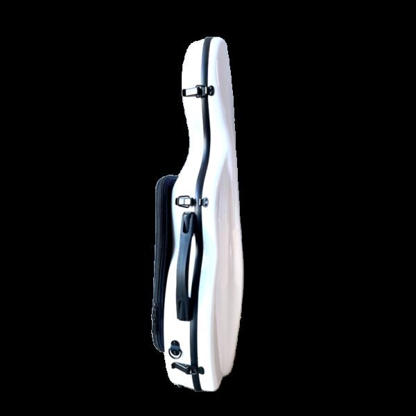 Estuche violín Rapsody Rocket  forma 4/4 con bolsa para partirturas 4/4 White Blanco