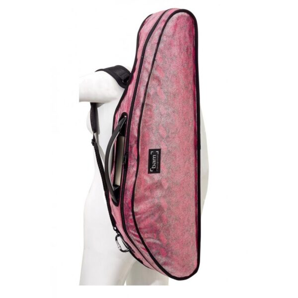 Funda violín Bam Hoody Snake para modelo Hightech Slim HO2000XLS 4/4 Pink Rosa