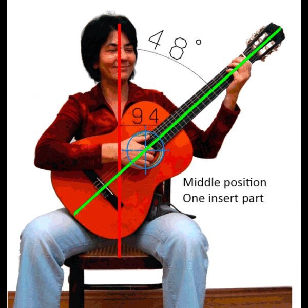 Soporte guitarra Efel Advanced Black Negro