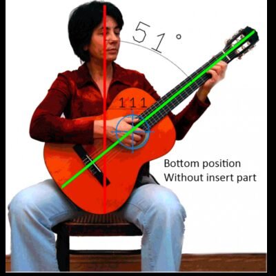 Soporte guitarra Efel Basic Black Negro