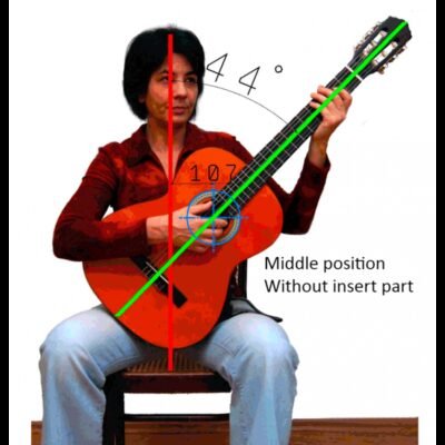 Soporte guitarra Efel Basic Black Negro