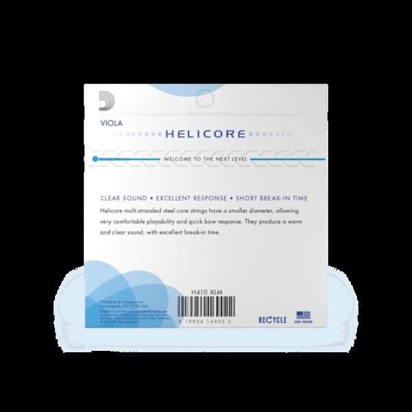 Juego de cuerdas de viola D'Addario Helicore Extra Long Medium