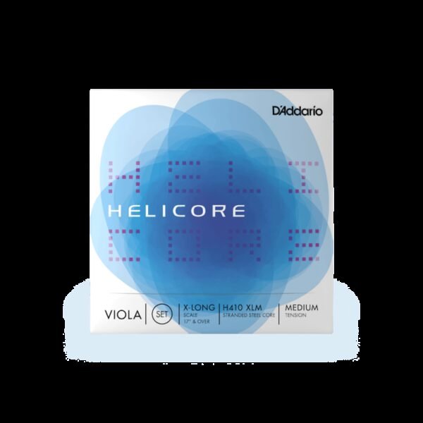 Juego de cuerdas de viola D'Addario Helicore Extra Long Medium