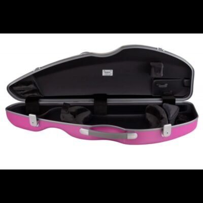 Estuche de violín Bam Bonbon Hightech 3/4-1/2 BONB2008XL White/Violet Blanco/Violeta 3/4-1/2