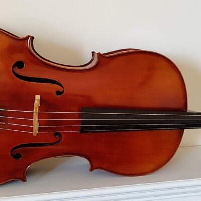 Violonchelo 4/4 de ocasión restaurado en Arte de Luthier - Vista frontal